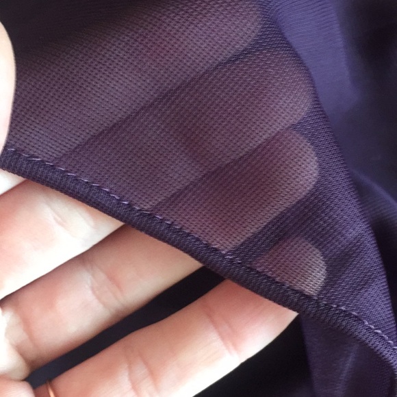 David’s Bridal mesh one shoulder illusion dress - Picture 7 of 8